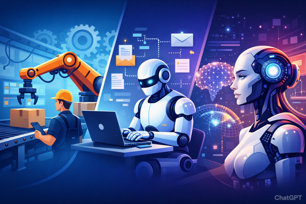 What’s the Difference Between Traditional Automation, RPA, and AI Automation — and Which Should Your Business Adopt?